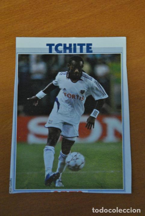 Coleccionismo deportivo: Ficha de la revista ONZE de Tchite con Anderlecht - goly - Foto 1