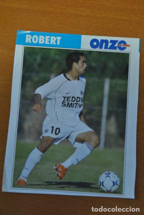 Coleccionismo deportivo: Ficha de la revista ONZE de Robert con Montpellier - goly - Foto 1
