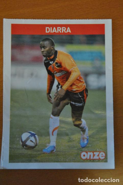 Sports collectibles: Ficha de la revista ONZE de Diarra con Lorient - goly