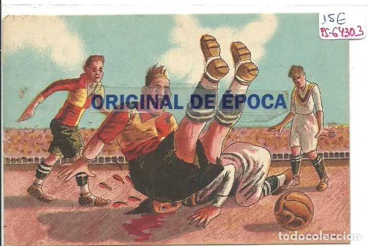 Colecionismo desportivo: (PS-64303)POSTAL ILUSTRADA POR SURROCAS-ESCENAS FOOT-BALL