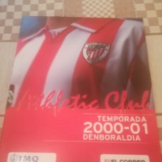 Coleccionismo deportivo: ARCHIVADOR FICHAS ATHLETIC CLUB BILBAO.EL CORREO.TEMPORADA 2000-2001. COMPLETO.
