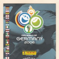 Collezionismo sportivo: POSTAL FIFA WORLD CUP GEMANY 2006. OFFICIAL LICENSED STICKER ALBUM. PANINI - MUNDIAL FUTBOL ALEMANIA. Lote 251431895