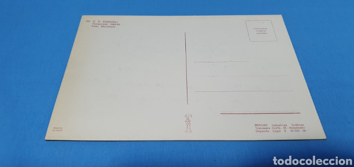 Coleccionismo deportivo: Postal c.d. sabadell 1068 - 69 - Foto 2