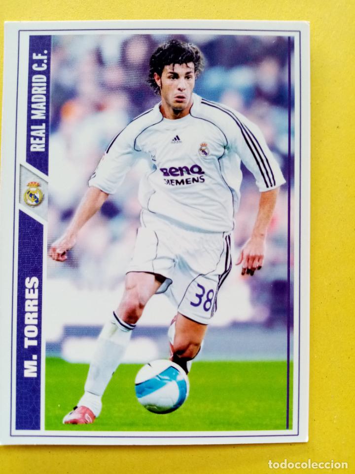 Coleccionismo deportivo: N&ordm; 9 M. TORRES, R. MADRID C.F., FICHAS LIGA 2008 MUNDICROMO
