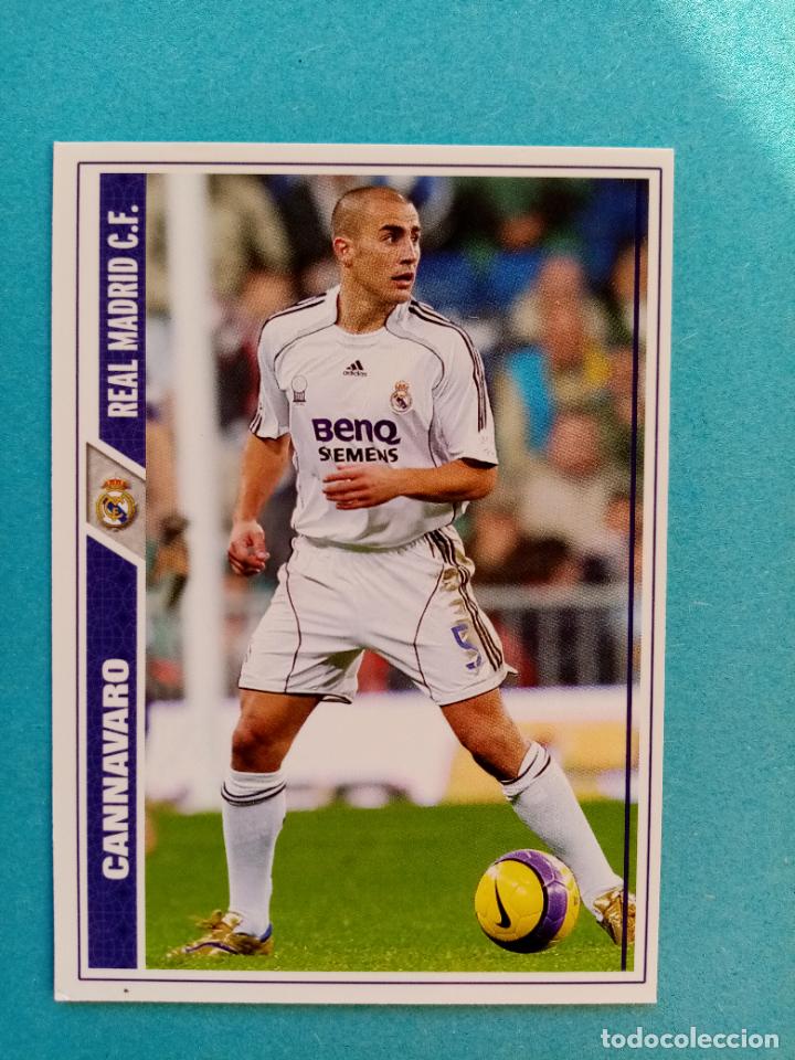 Coleccionismo deportivo: N&ordm; 11 CANNAVARO, R. MADRID C.F., FICHAS LIGA 2008 MUNDICROMO