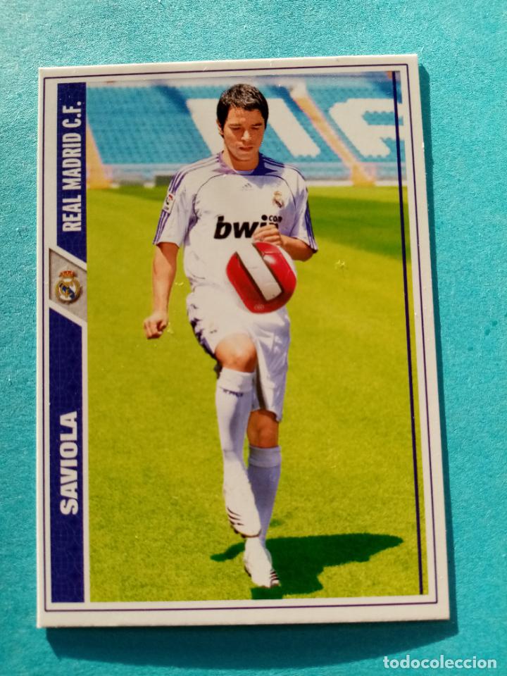 Coleccionismo deportivo: N&ordm; 20 SAVIOLA, R. MADRID C.F., FICHAS LIGA 2008 MUNDICROMO