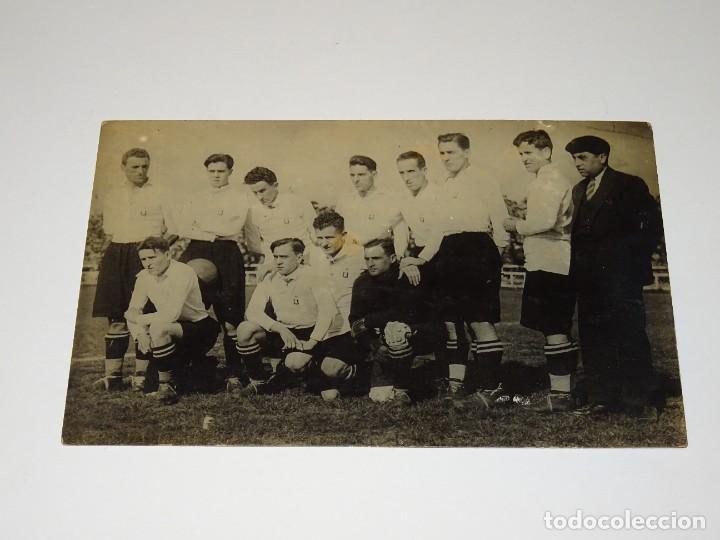 POSTAL FOTOGRAFICA ORIGINAL DEL R UNIÓN DE IRÚN - ZARAGOZA 10 ABRIL 1927 IRÚN 2 - BILBAO 1 (Coleccionismo Deportivo - Postales de Deportes - Fútbol)