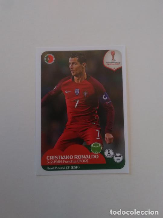 Sammelleidenschaft Sport: 107 CRISTIANO RONALDO PORTUGAL COPA CONFEDERACIONES RUSIA 2017 ESTAMPA CROMO STICKER F&Uacute;TBOL PANINI