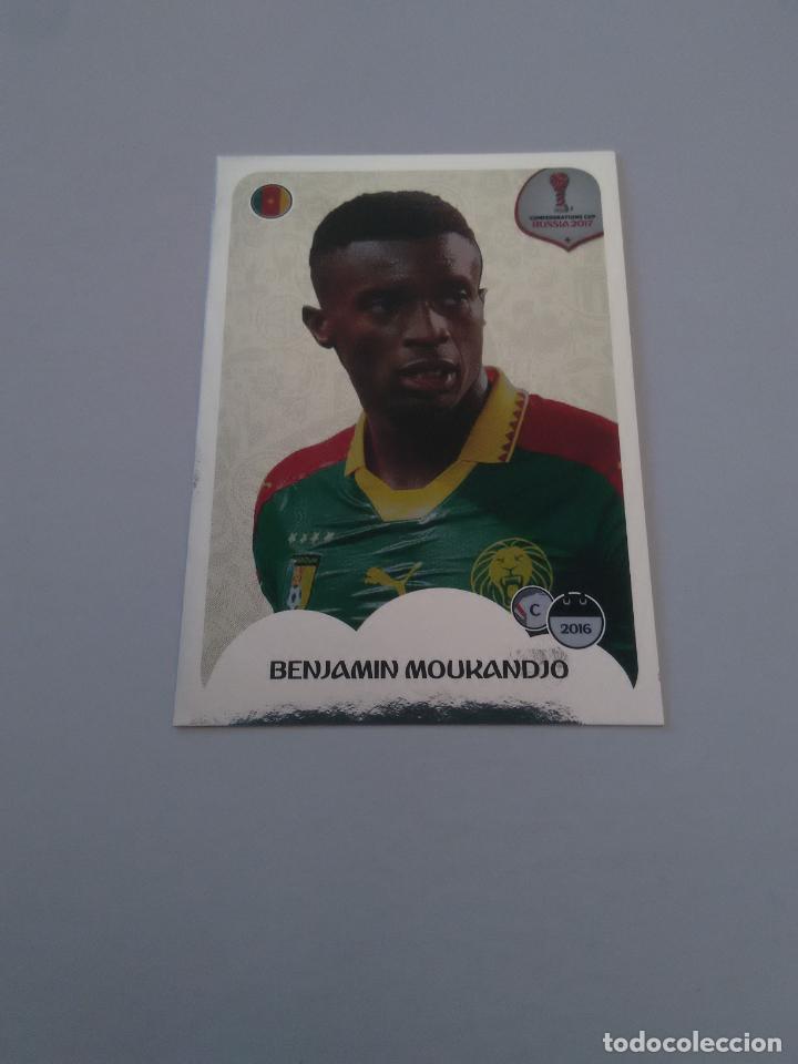 Sammelleidenschaft Sport: 143 BENJAMIN MOUKANDJO CAMER&Uacute;N COPA CONFEDERACIONES RUSIA 2017 ESTAMPA CROMO STICKER F&Uacute;TBOL PANINI