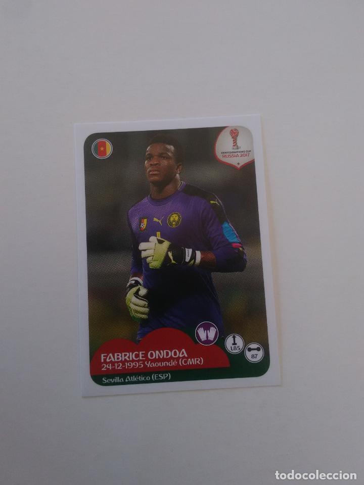 Sammelleidenschaft Sport: 152 FABRICE ONDOA CAMER&Uacute;N COPA CONFEDERACIONES RUSIA 2017 ESTAMPA CROMO STICKER F&Uacute;TBOL PANINI