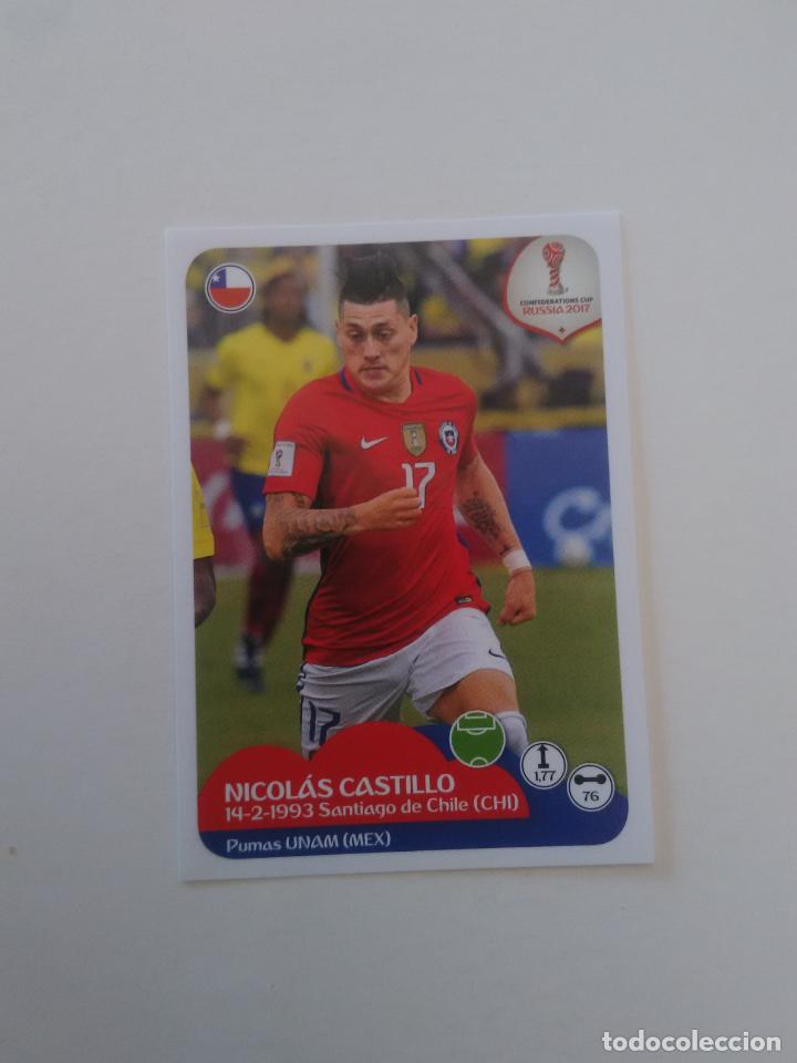 Sammelleidenschaft Sport: 200 NICOLAS CASTILLO CHILE COPA CONFEDERACIONES RUSIA 2017 CROMO STICKER F&Uacute;TBOL PANINI