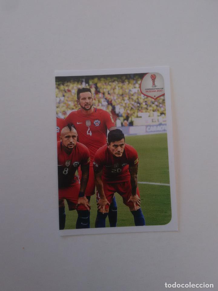 Sammelleidenschaft Sport: 203 EQUIPO SELECCI&Oacute;N CHILE COPA CONFEDERACIONES RUSIA 2017 CROMO STICKER F&Uacute;TBOL PANINI
