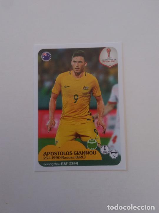 Colecionismo desportivo: 225 APOSTOLOS GIANNOU AUSTRALIA COPA CONFEDERACIONES RUSIA 2017 CROMO STICKER F&Uacute;TBOL PANINI