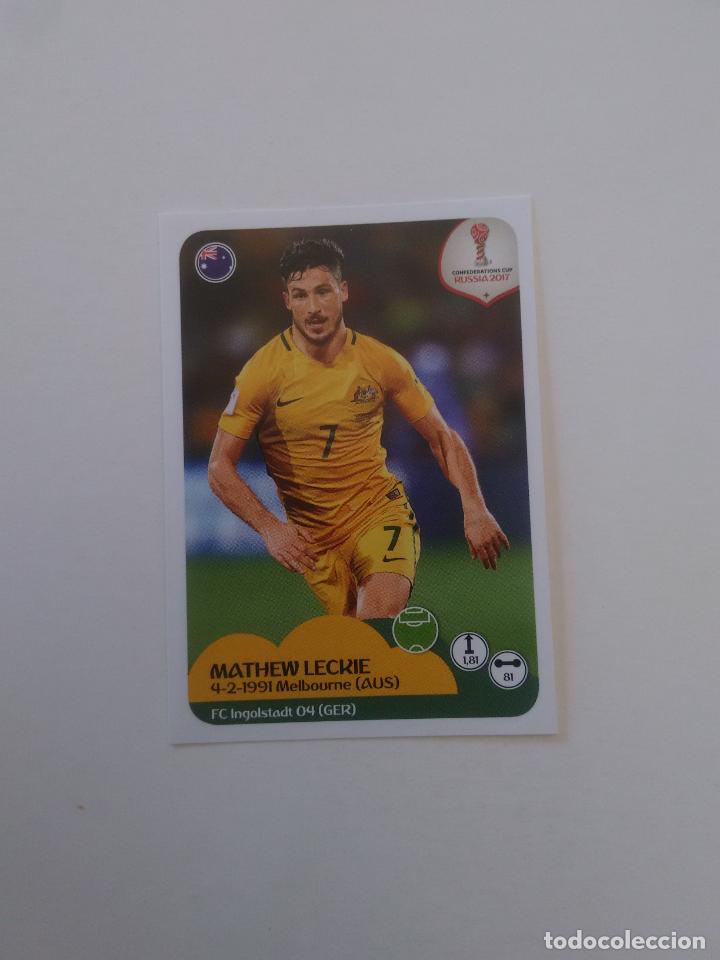 Colecionismo desportivo: 226 MATHEW LECKIE AUSTRALIA COPA CONFEDERACIONES RUSIA 2017 CROMO STICKER F&Uacute;TBOL PANINI