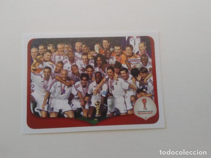 Sammelleidenschaft Sport: 264 EQUIPO SELECCI&Oacute;N FRANCIA 2001 COPA CONFEDERACIONES RUSIA 2017 CROMO STICKER F&Uacute;TBOL PANINI