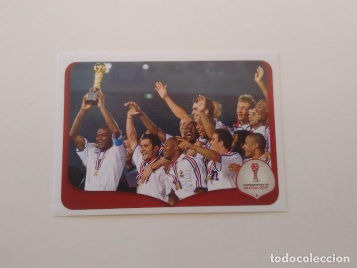 Sammelleidenschaft Sport: 266 EQUIPO SELECCI&Oacute;N FRANCIA 2001 COPA CONFEDERACIONES RUSIA 2017 CROMO STICKER F&Uacute;TBOL PANINI