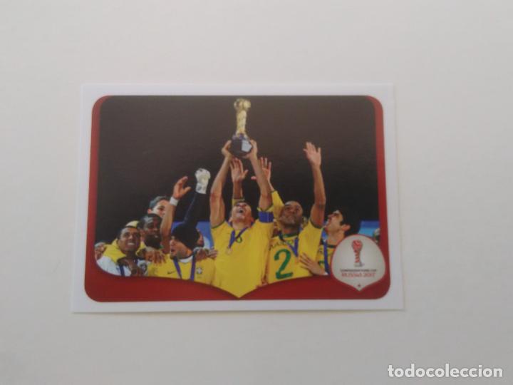 Sammelleidenschaft Sport: 276 EQUIPO BRASIL TROFEO 2009 COPA CONFEDERACIONES RUSIA 2017 CROMO STICKER F&Uacute;TBOL PANINI