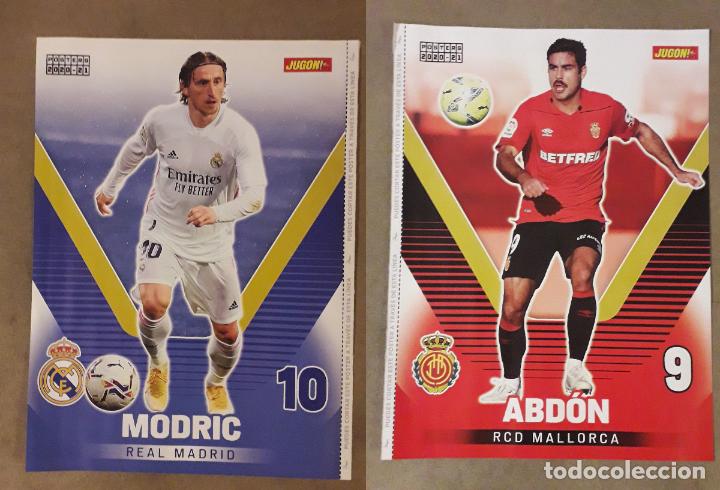 Coleccionismo deportivo: POSTER REVERSIBLE REVISTA JUGON, MODRIC, REAL MADRID / ABDON, RCD MALLORCA