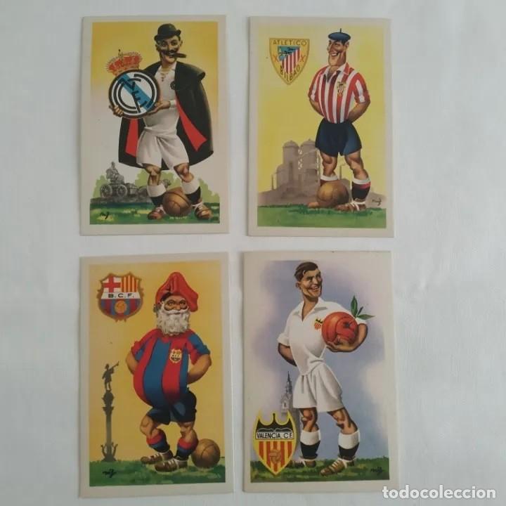 Coleccionismo deportivo: Gran lote 1397 postales Equipos Fútbol Serie A, Madrid, Bilbao, Valencia, Barcelona ediciones Jufran - Foto 3 - 302466443