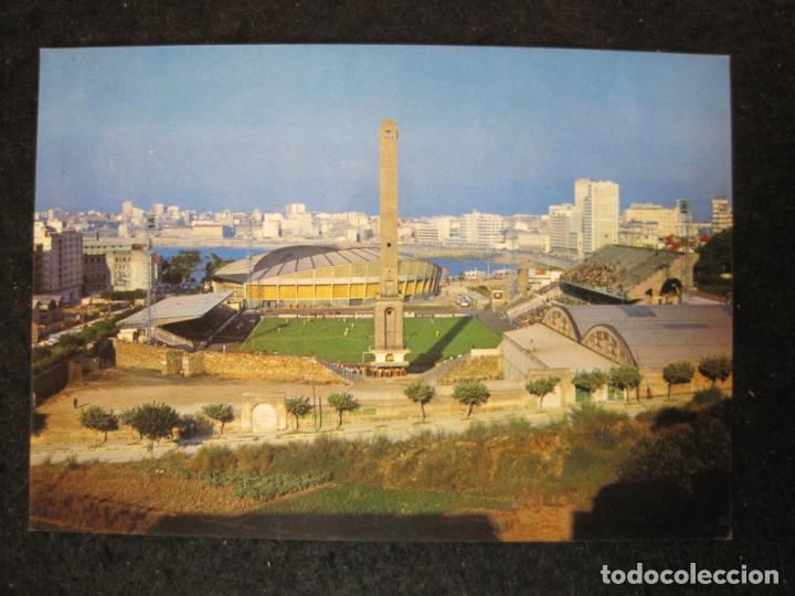 Sammelleidenschaft Sport: LA CORU&Ntilde;A-ESTADIUM MUNICIPAL DE RIAZOR-CAMPO ESTADIO FUTBOL-POSTAL ANTIGUA-(86.232)