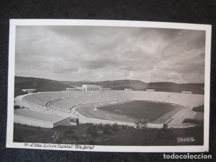 Coleccionismo deportivo: PORTUGAL-LISBOA-ESTADIO NACIONAL-FOTOGRAFICA-CAMPO ESTADIO FUTBOL-POSTAL ANTIGUA-(86.266)