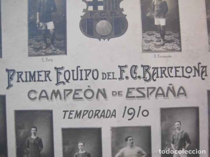 Coleccionismo deportivo: FC BARCELONA-PRIMER EQUIPO DEL F.C. BARCELONA-TEMPORADA 1910-FOTOGRAFICA-POSTAL ANTIGUA-(86.380) - Foto 9 - 302872083