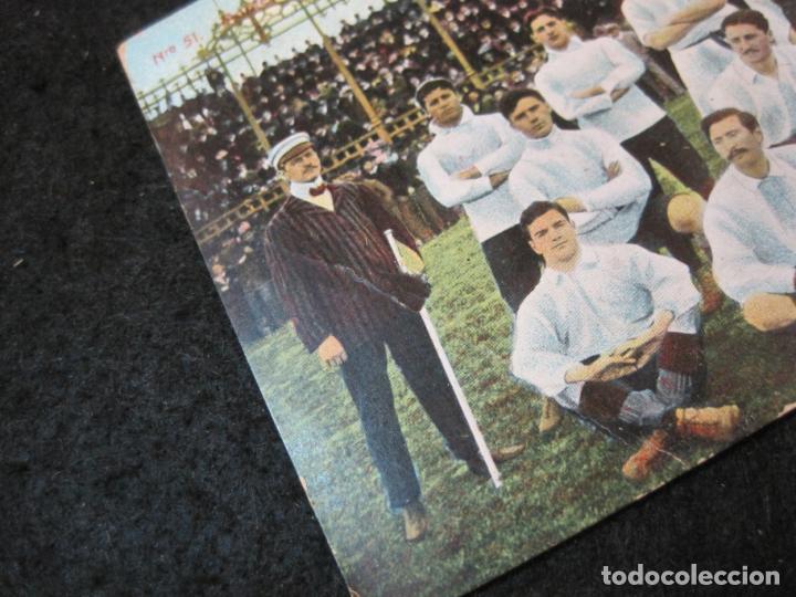 Coleccionismo deportivo: URUGUAY-MONTEVIDEO-TEAM CLUB NACIONAL-GANADOR COPA HONOR 1905-POSTAL ANTIGUA FUTBOL-(86.383) - Foto 4 - 302873013