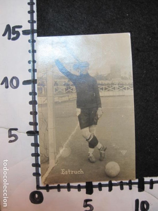 Coleccionismo deportivo: ESTRUCH-PORTERO-FOTOGRAFICA-POSTAL ANTIGUA FUTBOL-(86.384) - Foto 5 - 302873133