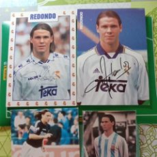 Coleccionismo deportivo: FERNANDO REDONDO 3 POSTALES CON CAMISETA REAL MADRID Y UNA SELECCION ARGENTINA. Lote 309128388