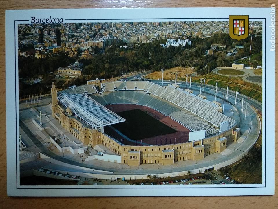 Coleccionismo deportivo: ESTADIO OLIMPICO MONTJU&Iuml;C LLUIS COMPANYS BARCELONA. ESCUDO DE ORO N&ordm; 647