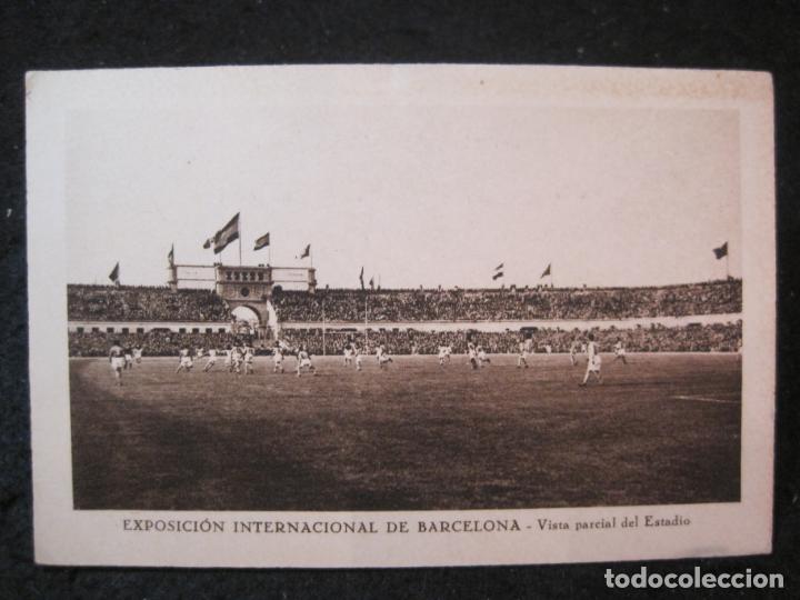 Collectionnisme sportif: EXPOSICION INTERNACIONAL DE BARCELONA-ESTADIO-CAMPO DE FUTBOL-POSTAL ANTIGUA-(87.934)