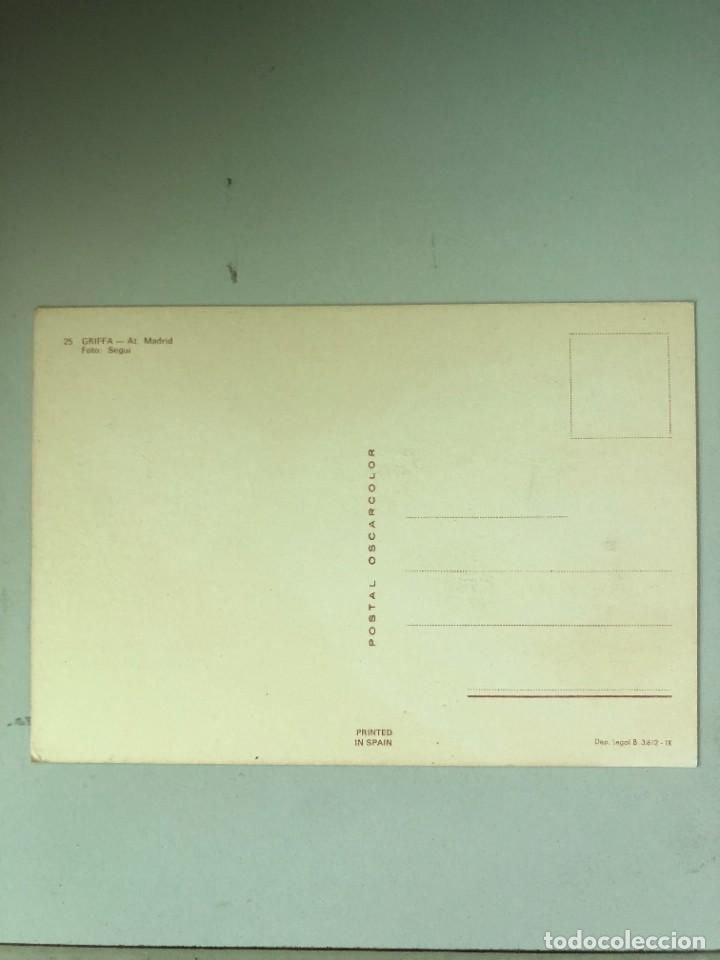 Coleccionismo deportivo: Postal Bergas. 25 Griffa (At. Madrid) - Foto 2