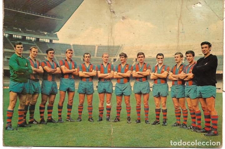 Coleccionismo deportivo: BAR&Ccedil;A: Rar&iacute;sima postal de la temporada 69-70 - Foto 1
