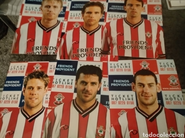 Colecionismo desportivo: Fotos jugadores f&uacute;tbol Southampton FC