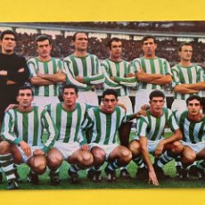Coleccionismo deportivo: FUTBOL - REAL BETIS - PLANTILLA - TARJETA POSTAL DE 1967 - SIN CIRCULAR. Lote 318702988