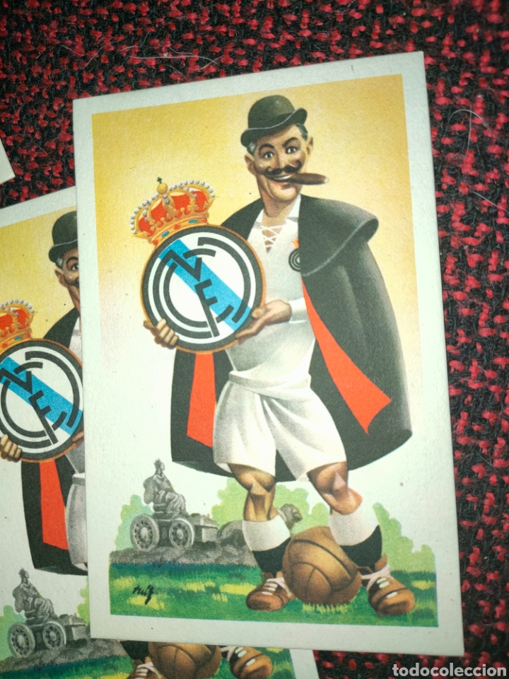 Coleccionismo deportivo: 10 POSTALES ANTIGUAS REAL MADRID - Foto 1