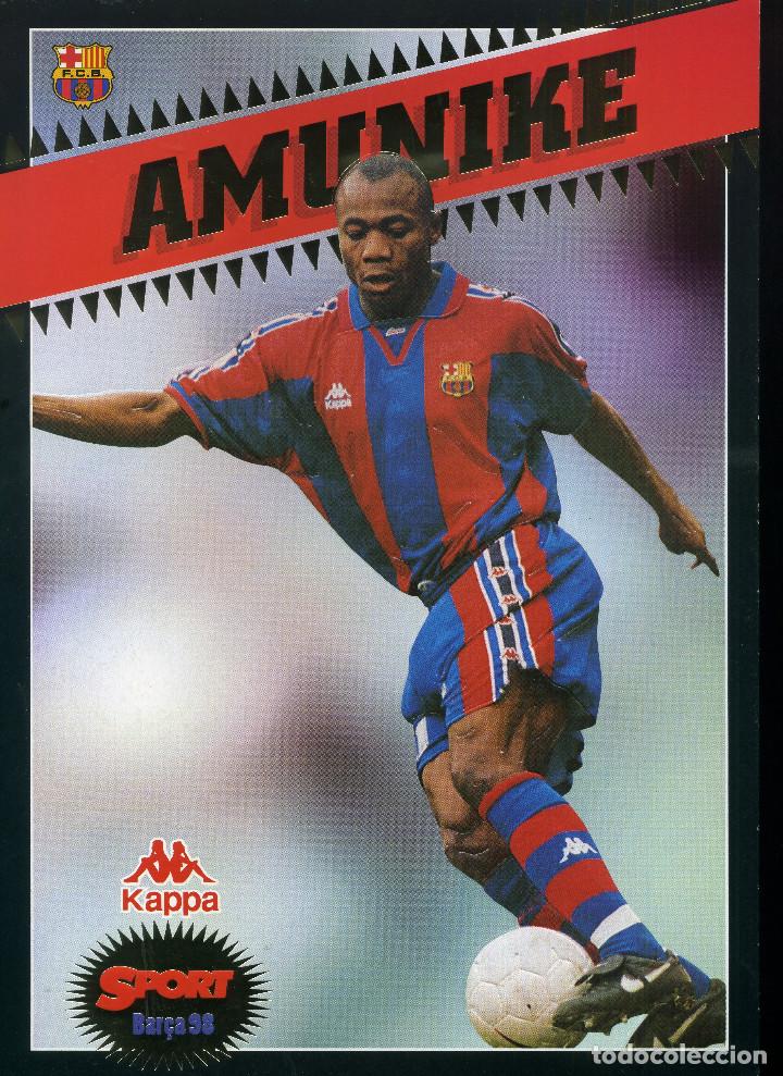 Coleccionismo deportivo: FC BARCELONA - AMUNIKE - Foto 1