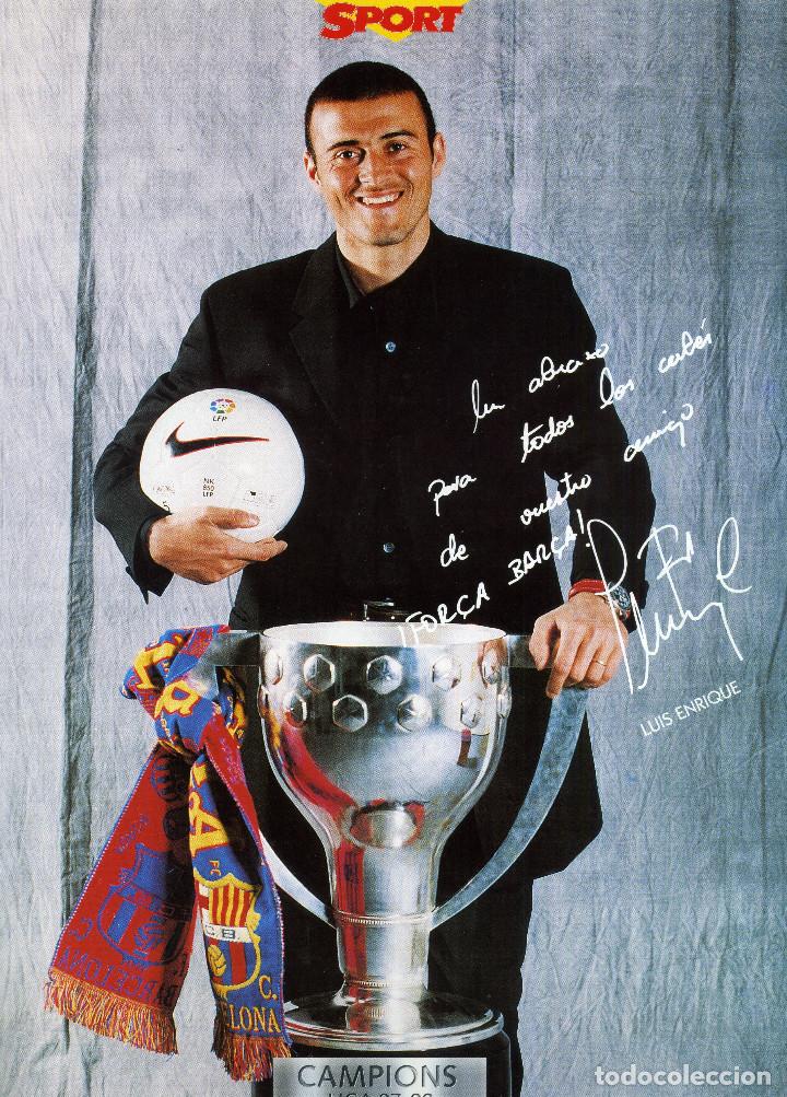 Coleccionismo deportivo: FC BARCELONA - LUIS ENRIQUE - Foto 1