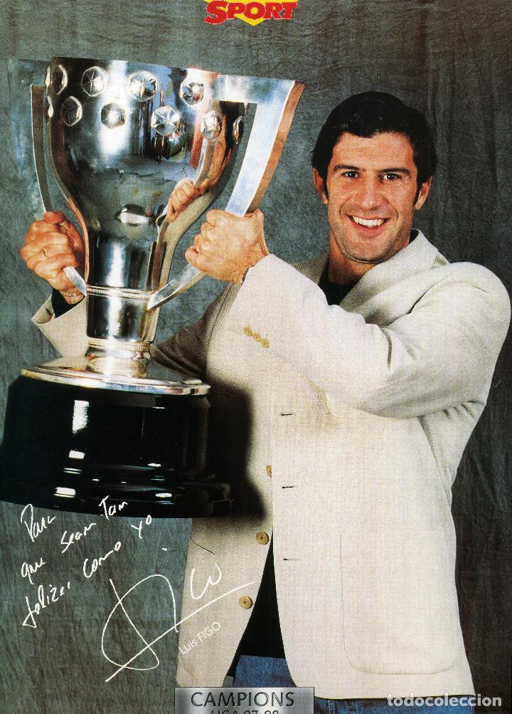 Coleccionismo deportivo: FC BARCELONA - LUIS FIGO - Foto 1