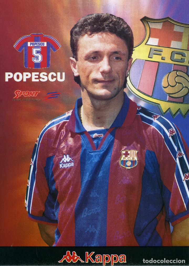 Coleccionismo deportivo: FC BARCELONA - POPESCU - Foto 1