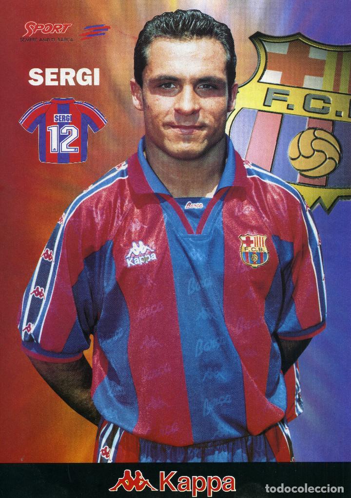 Coleccionismo deportivo: FC BARCELONA - SERGI - Foto 1