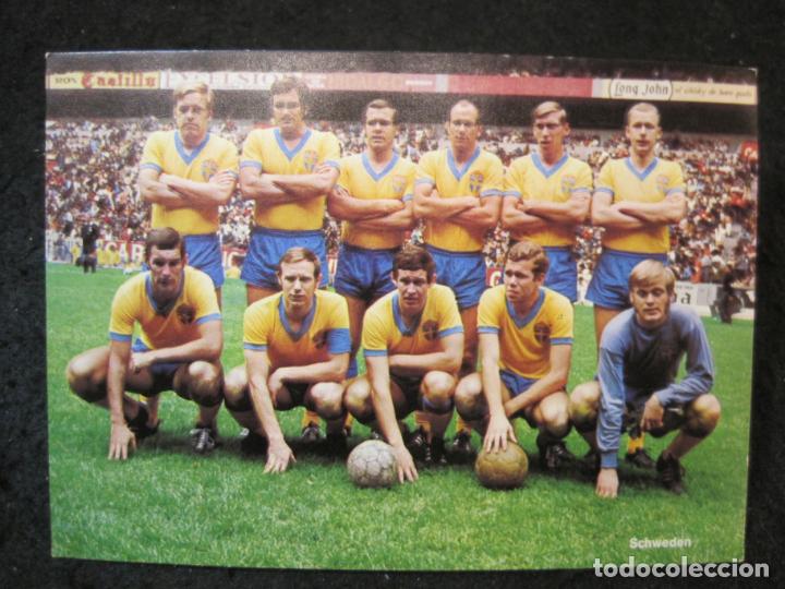 Collectionnisme sportif: SUECIA-MEXICO 1970-REVERSO EN BLANCO-VER FOTOS-(90.838)