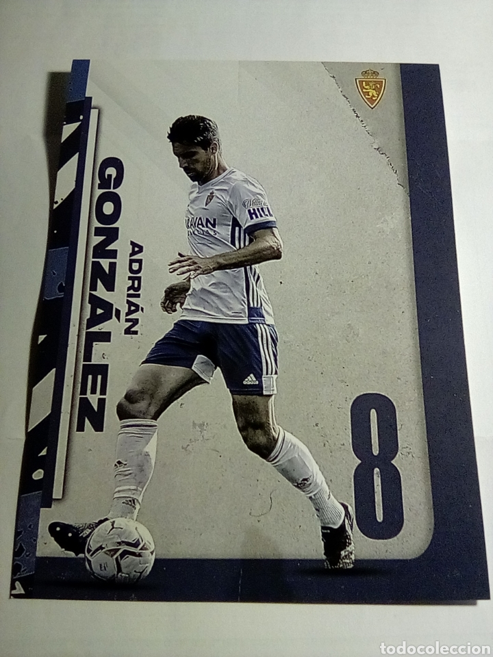 Coleccionismo deportivo: FOTOCOPIA POSTAL REAL ZARAGOZA ADRI&Aacute;N GONZ&Aacute;LEZ - Foto 1