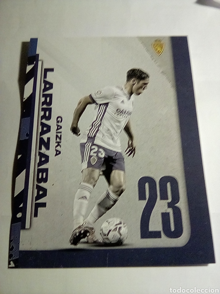 Coleccionismo deportivo: FOTOCOPIA POSTAL REAL ZARAGOZA GAIZKA LARRAZABAL - Foto 1