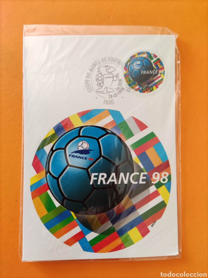 Colecionismo desportivo: Postal COUPE DU MONDE DE FOOTBALL. PARIS. FRANCIA 1998