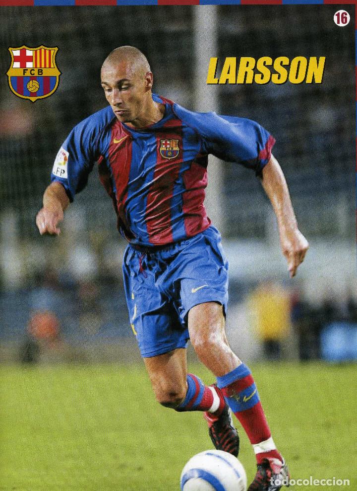 Coleccionismo deportivo: FC BARCELONA - LARSSON - Foto 1