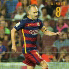 Coleccionismo deportivo: FC BARCELONA - A. INIESTA (TEMPORADA 2015-16). Lote 349636744