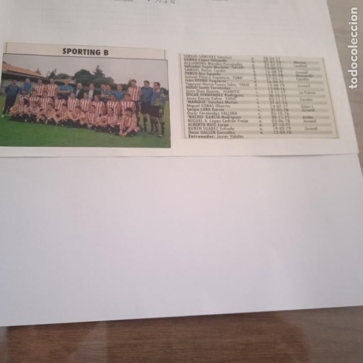 Sammelleidenschaft Sport: Don Bal&oacute;n Extra Liga 97-98. Foto plantilla y listado jugadores Sporting Gij&oacute;n B