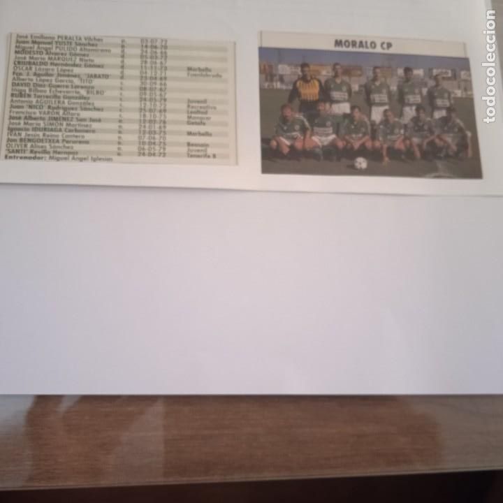 Sammelleidenschaft Sport: Don Bal&oacute;n Extra Liga 97-98. Foto plantilla y listado jugadores Moralo CP