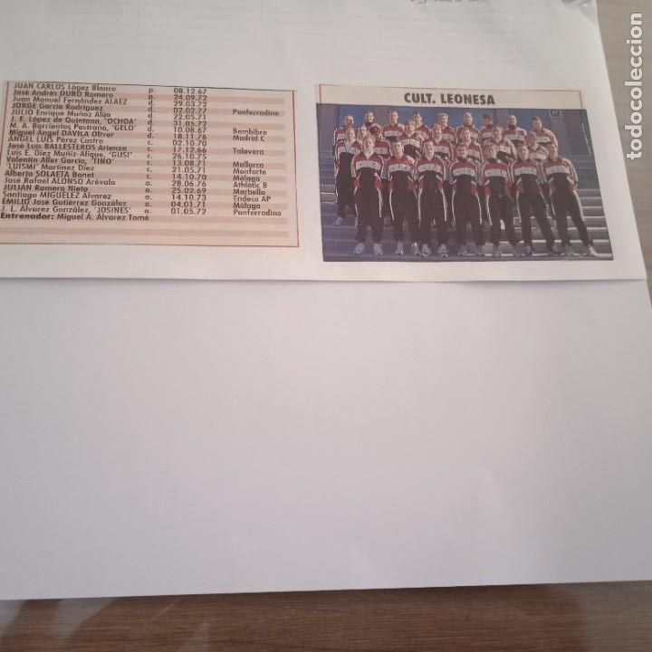 Sammelleidenschaft Sport: Don Bal&oacute;n Extra Liga 97-98. Foto plantilla y listado jugadores Cultural Leonesa